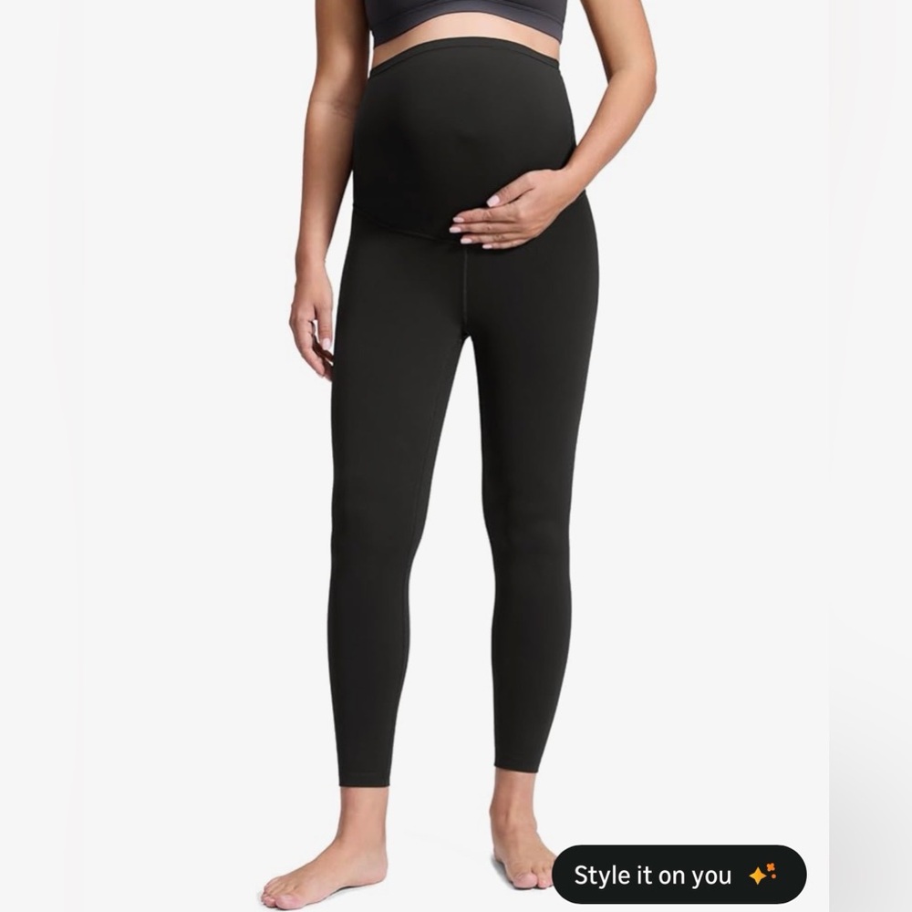 CRZ YOGA Black Maternity Leggings